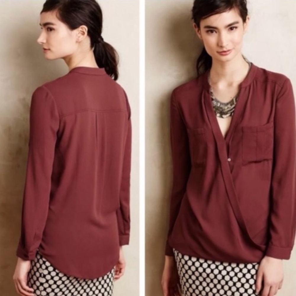 Anthropologie Maeve Blouse in Mauve